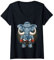 Damen Starker Elefant in MMA Shorts - Mixed Martial Arts Geschenk T-Shirt mit V-Ausschnitt