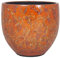 innaGLAS INNA-Glas Jardinière en céramique, moucheté, Orange-Jaune, 20 cm, Ø 20 cm - Cache-Pot