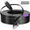 Cable Ethernet 10 Metros, Cat 6 Cable de Red Plano Largo Latiguillo Rj45 Cable Network Gigabit Negro Alta Velocidad Cable Internet 10m para Switch, Router, Módem, Panel de Conexión, PC