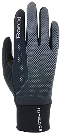 Roeckl Rimbach Winter Fahrrad Handschuhe lang grau/schwarz 2023