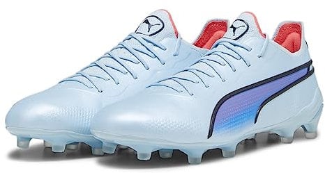 PUMA Unisex King Ultimate Fg/Ag Leichtathletik-Schuh, Silber (Silver Sky Black Fire Orchid), 41 EU