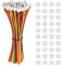 Lyeteung 40 Paires JST 2.0 PH 3 Pin Connecteur, Micro JST PH 2.0 3-Broches Connecteur Plug Mâle avec Câble de 150mm 22AWG et Femelle