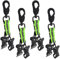 Abiemuce 4 Stück Handschuhhalter, Handschuh Halterung Gürtel, Feuerwehr Handschuhhalter, Handschuh Clip mit Metall-Karabiner, Handschuhclip Handschuhhalter von Handschuhen Handtüchern (Grün) (A)