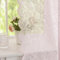 ALIGOGO Rosa Vorhänge für Mädchen, Schlafzimmer, Kinderzimmer, 160 cm Länge, 2 Paneele, Elegante Florale Spitze, durchscheinend, kokett, Vorhänge für Wohnzimmer, Stangentaschen, rosa, Badezimmer,