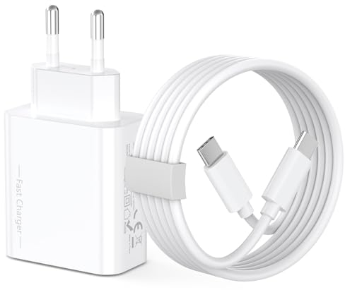 USB C Ladegerät Ladekabel für iPhone 16/16 Plus/16 Pro/16 Pro Max/15/15 Plus/15 Pro/15 Pro Max, 20W Type C Adapter PD 3.0 Schnellladegerät Netzteil Stecker mit 2M USB C Kabel Schnellladekabel