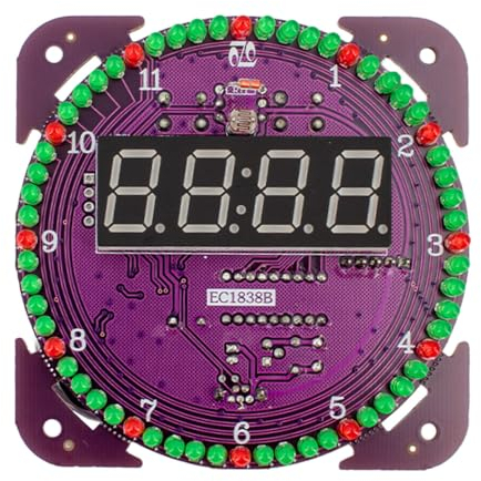 yourDroid Bausatz Rotation LED Uhr DS3231 DIY-Elektronik Löten Microcontroller