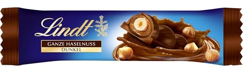 Lindt Schokolade | NUSS DELUXE Riegel Dunkel, 35g, Schokoriegel Genuss