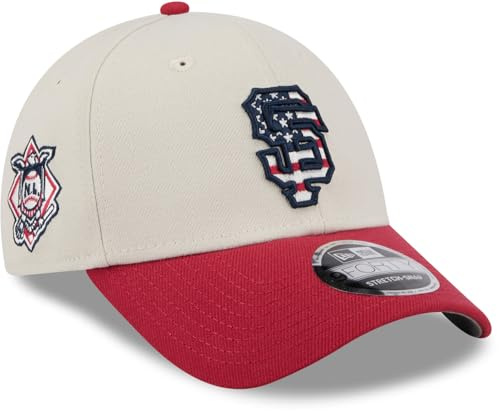 New Era 9Forty 4. Juli 2024 Stretch Snap Stone MLB Team Cap, stone, Einheitsgröße