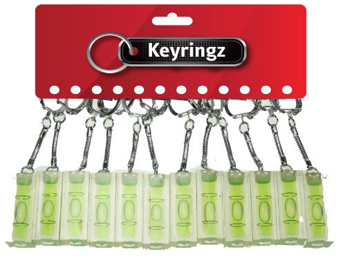 12 Pack Cool Spirit Levelers Key Ring Keychain for Birthday, Sports Gifts, Present, Car Fobs, School Bag Filler Pendant for Girls, Boys, Women, Men, Mum, Dad, Boyfreind and Girlfreind