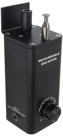 Rotisserie Motor Aluminium Legierung 10W 3 bis 12V Einstellbar Wiederaufladbar DC Elektrisch Grill Motor Ersatz für Grills