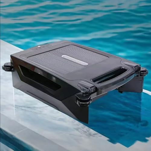vnmudzeo ÉCumeur De Piscine Automatique 100 ㎡ Nettoyage Maximal, Robot Nettoyeur De Piscine sans Fil Rechargeable 5 H Autonomie, avec Mode De Charge Double Solaire/Adaptateur