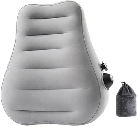 Baoblaze Lendenwirbelstützkissen Aufblasbares Keilkissen Aufblasbares Kissen Keilkissen, Aufblasbares Keilkissen, Zum Lesen, Camping, Grau