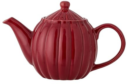 Bloomingville Latina Teekanne, Rot, Steingut, T13xH17 cm, 1085 ml