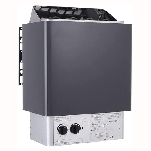 JMbpkduHs Sauna Heater,220v Electric Sauna Stove,3-9kw Steam Bath Sauna Spa Heater with Internal Controller,3h Timer & Adjustable Temp,141-459 Cubic Feet,For Home Hotel Spa Shower,6.0KW