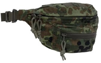 Tasmanian Tiger TT Modular Hip Bag Taktische Gürteltasche Molle kompatibel als EDC Tasche mit 3 Fächern (Flecktarn 5-FTD)