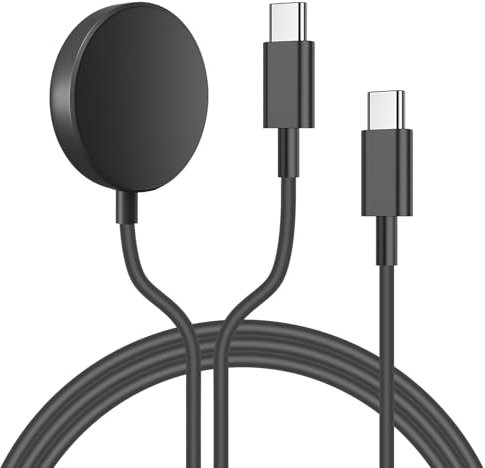 Upgraded 2 in 1 USB C Cable for Samsung Watch Charger Samsung Charger USB C Multi Fast Wireless Charging Cable Dock for Galaxy Watch 7/Ultra/6/6 Classic/5/5 Pro/4 Classic/3/Active 2-6.6Ft
