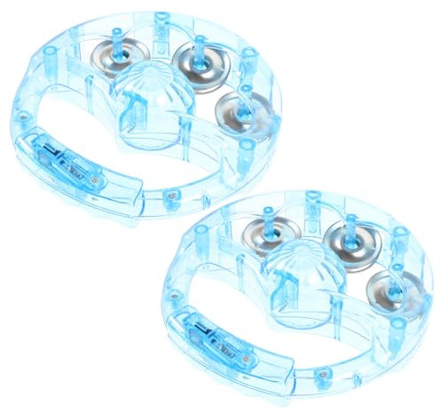 VICASKY -tamburin Mit Blinkenden Lichtern Perfekt Für Partys Ktv Hochzeiten Musikinstrument Für Erwachsene Einfach Zu Bedienen