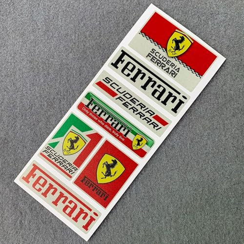JYHBAQWN Adesivo per Auto per Adesivi per Auto Ferrari Emblema Distintivo Adesivo Laterale per Auto Decorazione Carrozzeria Auto Accessori Decorativi per Lo Stile,Normal-B