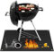 Khongoo Feuerfeste Unterlage Grill, Grillmatte Bodenschutz zum Deckenschutz für Terrassen, Grillteppich Outdoor Leicht zu Reinigende Grillmatten für Holzkohle für Weber Gasgrill, 75x120cm