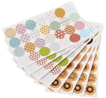 DOITOOL 40blätter Lochaufkleber Selbstklebend Aufkleberetiketten Für Loseblattpapier Dekoaufkleber Papieraufkleber Mit Löchern Klebeaufkleber Vielseitig Einsetzbar