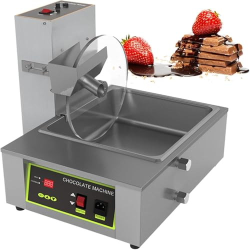HajMyrdonyx Máquina Profesional Fundir Chocolate con Rueda Mezcladora, Velocidad Ajustable 35 A 55 RPM, Mezcladora para Moldear Y Recubrir, Fuente De Fondue, para Derretir Y Calentar Chocolate B