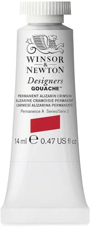 Winsor & Newton Designers Gouache Tube, 14 ml - Permanent Alizarin Crimson