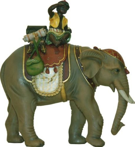 Zisaline Elefant mit Mohr, passend für 12cm Figuren