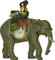 Zisaline Elefant mit Mohr, passend für 12cm Figuren