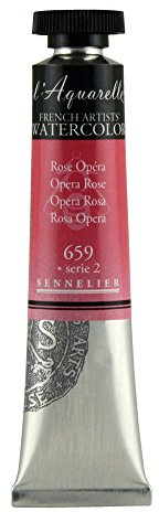 Sennelier Opera Rose 659 - Colori ad acquerello, 21 ml, colore: Rosa