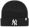 47 New York Yankees Beanie-Mütze mit Bündchen, Schwarz