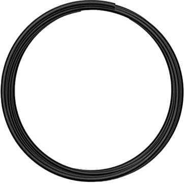 Vaessen Creative Aluminiumdraht, 4mm x 2m, Aluminium Wire, Basteldraht, Dekodraht, Floristikdraht Aludraht Schmuck 4 mm x 2 Meter | Biegsam Schmuckdraht Schwarz, Black, 200 x 0.4 x 0.4 cm