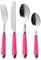 Premier Housewares Brasserie Cutlery Set, 16 Piece - Hot Pink