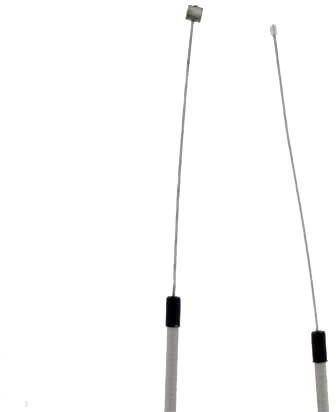 Câble d'accélération pour débroussailleuse STIHL modèles : FS160,FS220,FS280. Remplace origine: 4119-180-1100 - Longueur câble: 1101 mm Longueur gaine: 870 mm