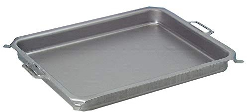 BSR-Grillen Stahl-Pfanne für 5-flammigen Gasgrill | Grillpfanne | Wanne ca. 90 x 45 cm | 6 cm tief | massive Ausführung | ideal zum grillen und braten