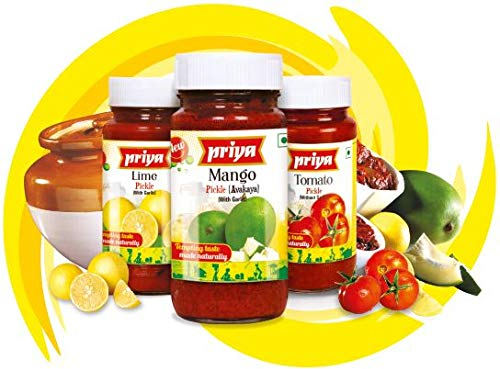 Pirya Brinjal Pickle (Without Garlic) 300g (Pack of 6)