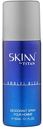 Skinn By Titan Men Deo Amalfi Bleu/Deodorant Spray Pour HOMME, 150 ml fs