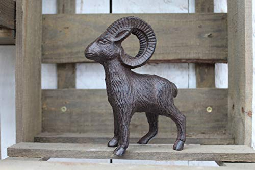 Unbekannt Gartenfigur Steinbock Gusseisen