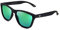 CLANDESTINE - Gafas de Sol Unisex - Modelo Classic - Color Negro - Cristal Polarizado Antirreflejante de Color Verde - Colección By Sanyo - 140 mm x 50 mm