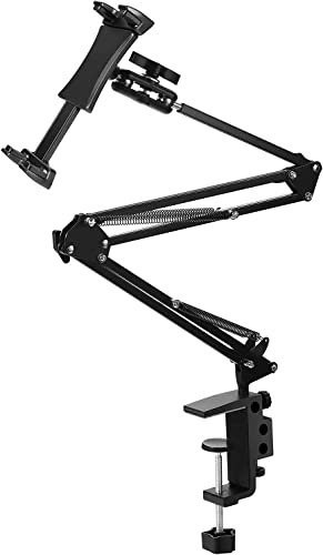 QZT Porta Cellulare per Letto, Supporto per Telefono Cellulare Collo D'Oca Regolabile Supporto Universale per Telefono Cellulare con Braccio Lungo Regolabile per Tablet iPad Samsung iPhone Huawei