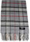 Schal Herren/Damen=Unisex 100% Climaxsoft (weich wie Kaschmir) STANDARD-MAß 30x180cm - MADE IN GERMANY (2-Grau-Karo)