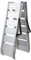 LIEKUMM 1X Auffahrrampe 250kg Faltbare Auffahrrampe Motorrad, 182,5x29,5x6cm Alu Laderampe für Motorrad ATV Quad PKW, Transport Laderampe Rampe, Verladerampe, Silber