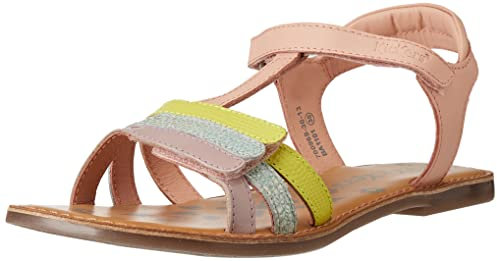 KICKERS Femme DIAMANTO Sandale, Rose Jaune Vert Violet, 37 EU