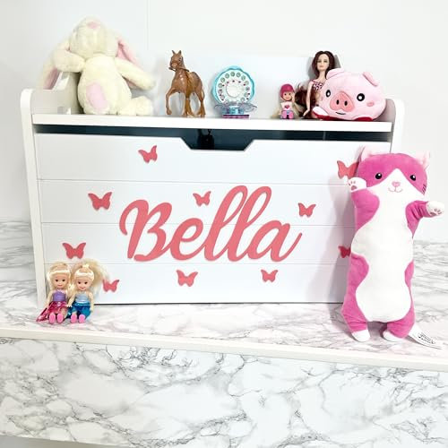 Personalised Wooden Toy Box | Soft Close Lid | Custom Childrens Toy Storage | Pet Storage box