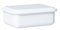 Riess, 0411-033, Vorratsbehälter mit Deckel, 15x11x5cm, Emaille, Design SERVE + STORE, WEISS, Gewicht 0,4kg, LBH: 15,7 x 11,7 x 5 cm