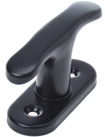 Aqbau® Fenstergriff Metall (Schwarz) Fensterolive Lackiert Balkontürgriff Metall fenstergriff klein, universal fenstergriffe, Fensterbeschlag