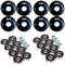 Switch Roller Blade Räder 8er Pack 68mm 88A mit Lagern ABEC 9 Inline Skate Räder Schwarz