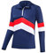 Black Crevice Damen Zipper Funktionsshirt, Navy/rot, 36