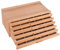 Vencer 6 Drawer Bamboo Artist Supply Storage Box with Separate Compartments for Organizing Pencil,Pen,Pastel,Marker Set,Brushes & Stamp,VAO-007