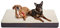 BEDSURE orthopädisches Hundebett Grosse Hunde - 137x111.5x10cm Hundekissen flauschig Hundematte waschbar Hundematratze in grau für große Hunde