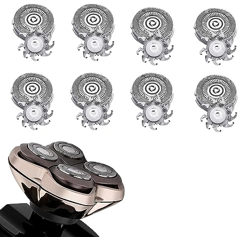 Ersatzköpfe für Totenkopf-Rasierer, Pitbull Gold Pro Rasierer, passend für Pitbull Platinum Pro Rasierer-Ersatzklingen (8 Stück)